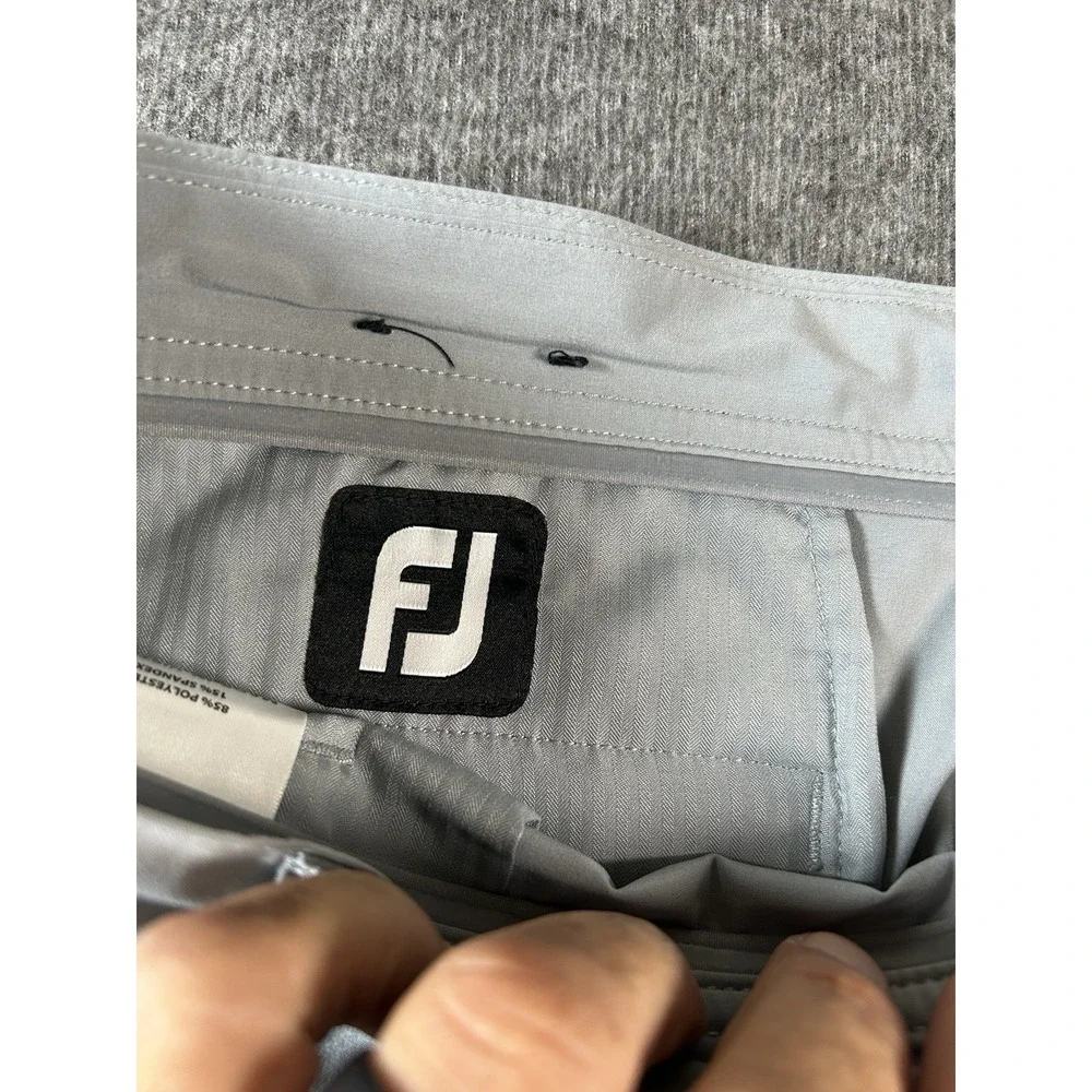 FootJoy Shorts Mens 36 Gray Golf Performance Lightweight Stretch Casual Flat Fro